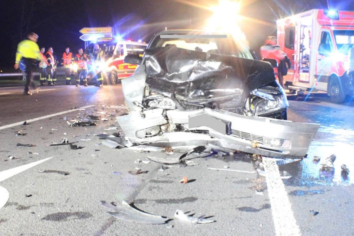 Verkehrsunfall auf der B482