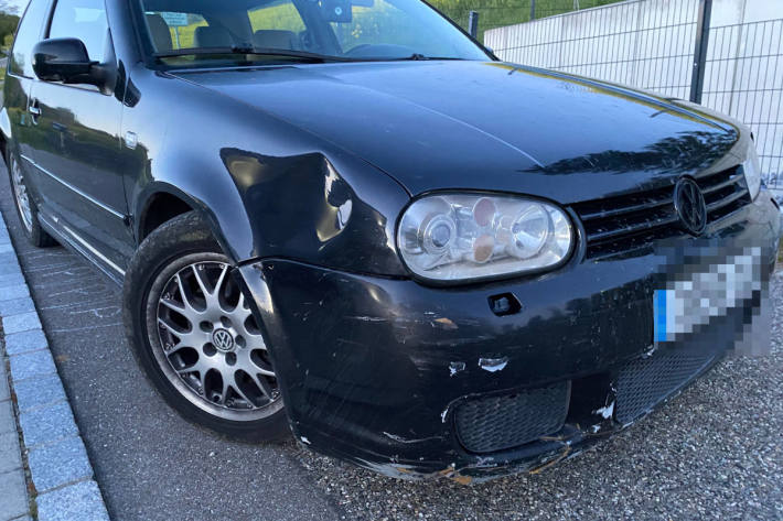 Unfallfahrzeug in Siglistorf AG