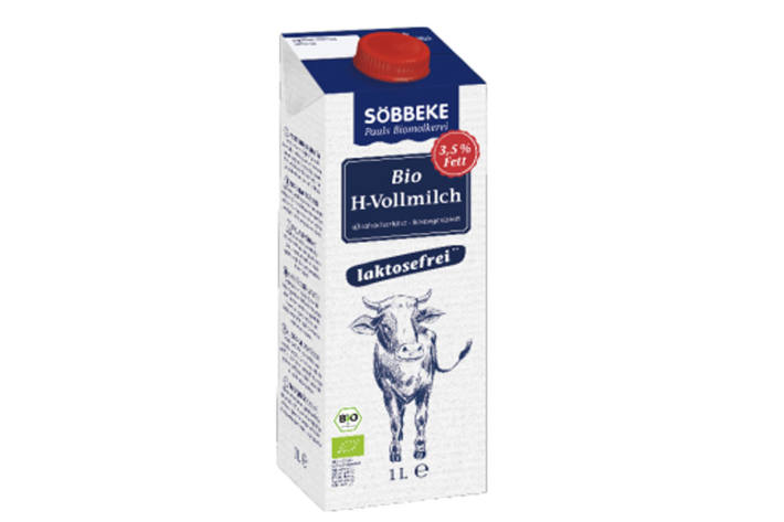 Biomolkerei Söbbeke ruft Bio H-Milch laktosefrei 3,5% zurück