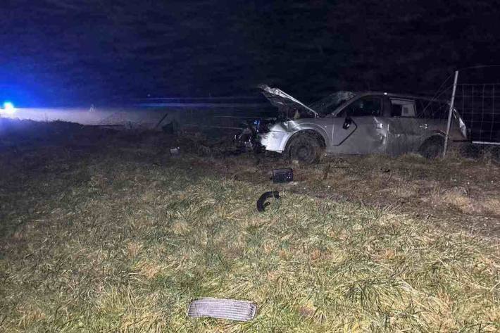 Bei dem Unfall wurde ein Hund verletzt