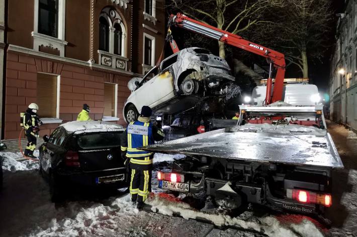 Zur Brandursache hat in Bochum die Polizei die Ermittlungen aufgenommen