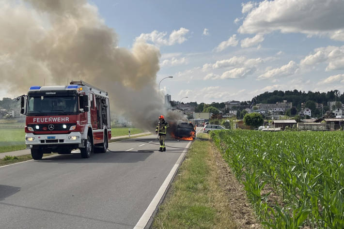 Die Feuerwehr konnte den Brand rasch löschen