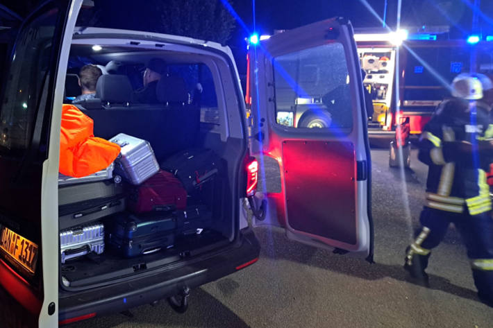 70 Einsatzkräfte waren vor Ort.