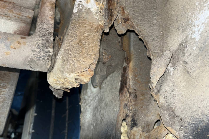 Der Transporter wies 37 schwerwiegende Mängel bei der Kontrolle auf.