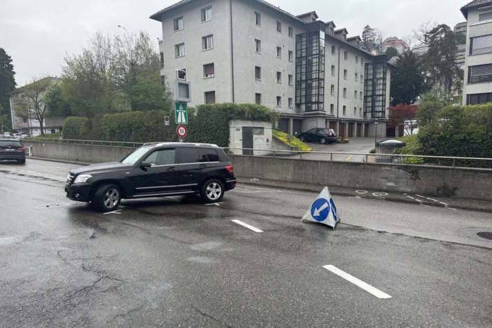 Das Fahrzeug wurde abgeschleppt