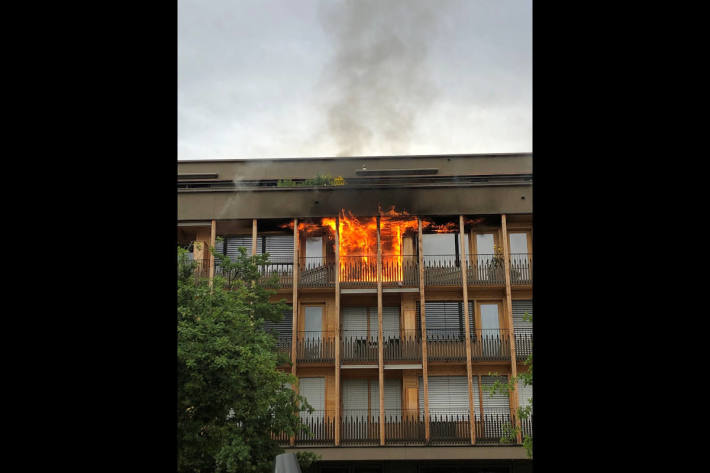 Evakuation wegen Wohnungsbrand in Chur