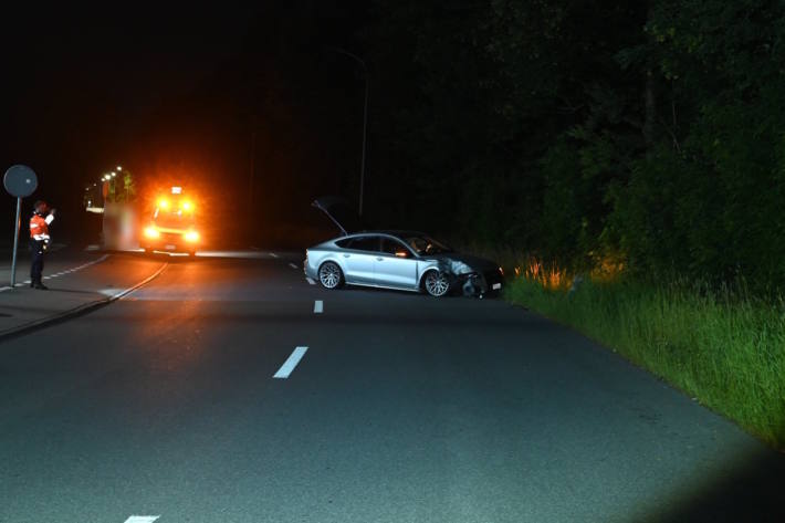 Bei dem Unfall entstand Sachschaden