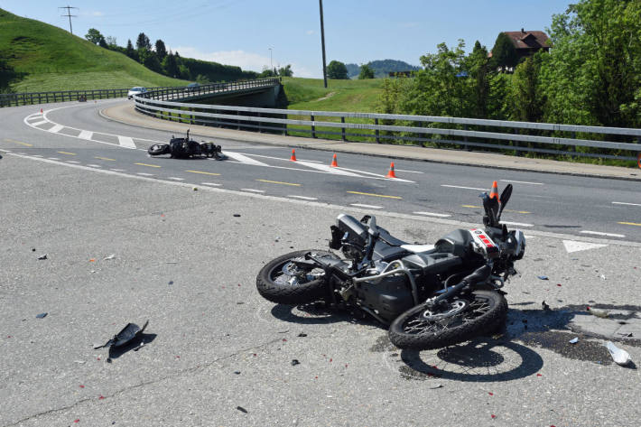 Unfallstelle bei Entlebuch