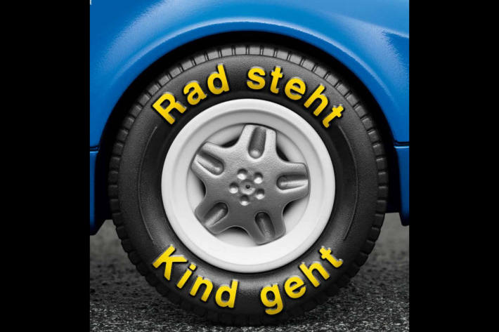 Rad steht, Kind geht!