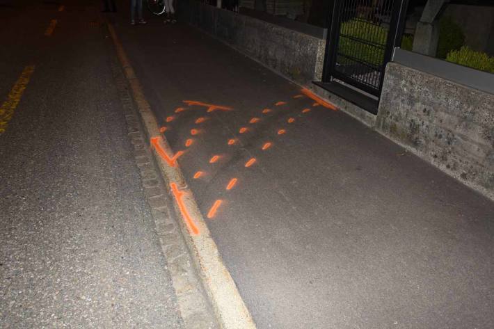 Unfall mit E-Bike in Gossau