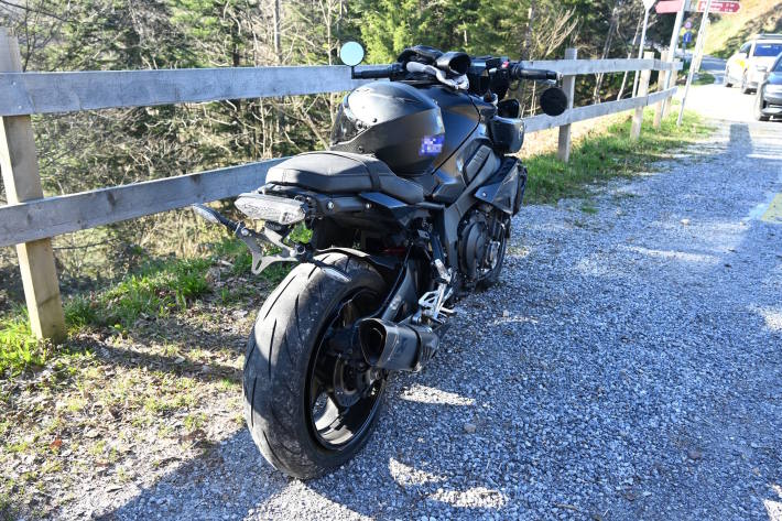 Selbstunfall mit Motorrad