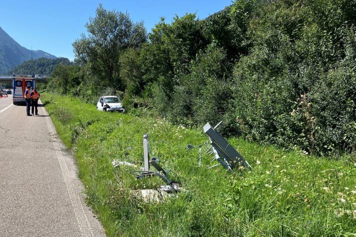 Nach dem Unfall kam es zu Verkehrsbehinderungen