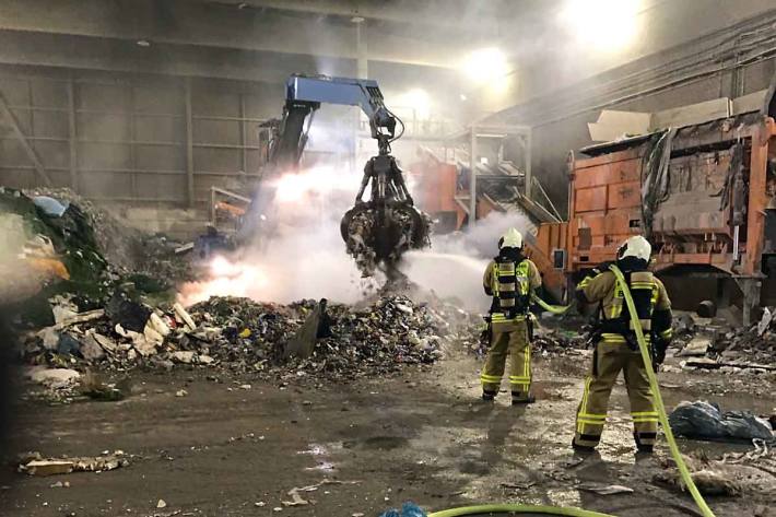 Aufwändige Löscharbeiten in Bottrop