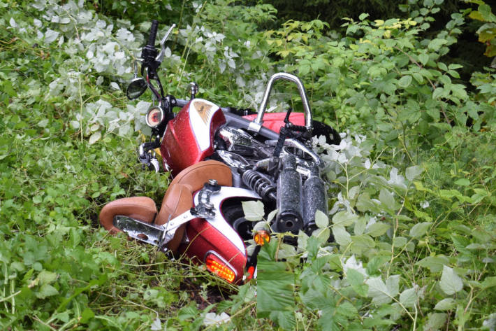 Unfallfahrzeug bei Herisau