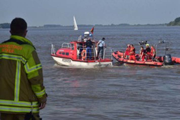 Rettungsboote im Einsatz