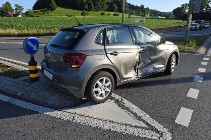 Beim Verkehrsunfall in Ebikon LU wurde niemand verletzt.