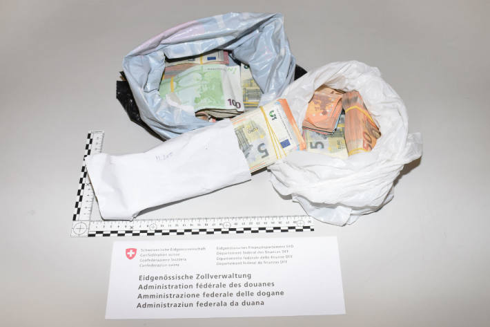 Sichergestelltes Bargeld