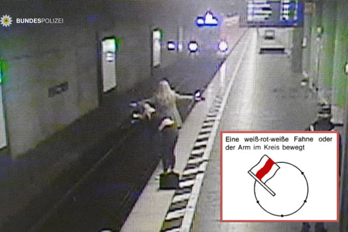 Die unbekannten Frauen welche die S-Bahn noch rechtzeitig stoppten.