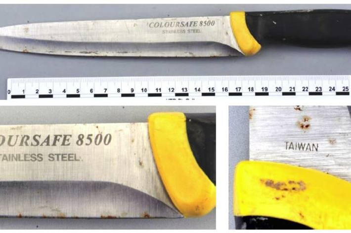 Wem wurde 2012 ein solches Messer entwendet? 