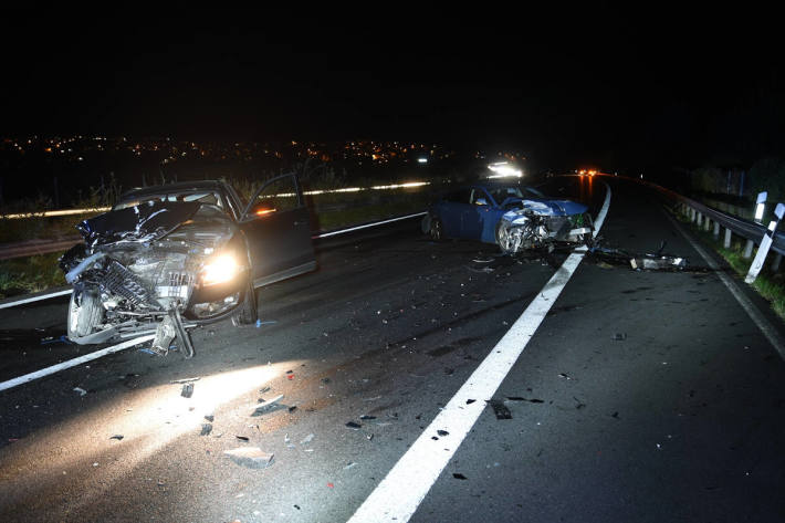 Auffahrkollisionen auf der A3 in Zizers