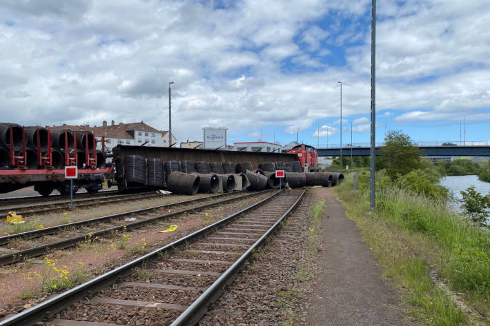 Güterzug in Saarbrücken-Malstatt entgleist