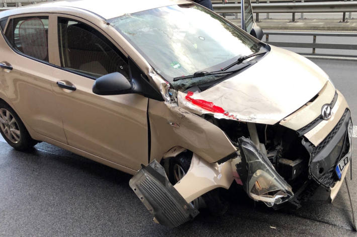  Verkehrsunfall im Baustellenbereich auf der A65