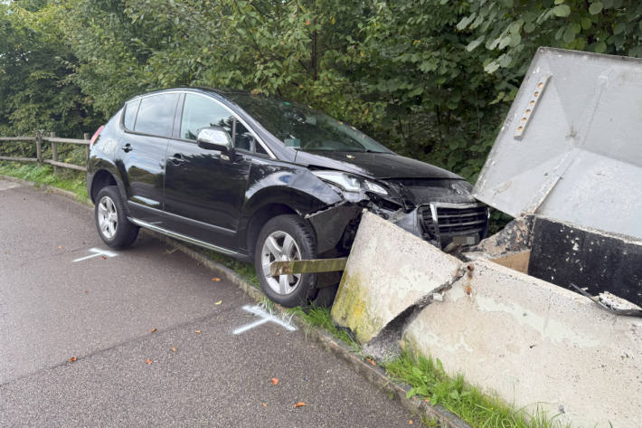 Aus mutmasslich medizinischen Gründen kam die Lenkerin mit ihrem Auto von der Strasse ab. 