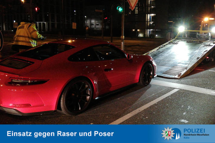 Bei Kontrolle sichergestellter Porsche