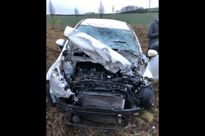 Schwerer Verkehrsunfall auf der B47 bei Albisheim (Pfrimm)