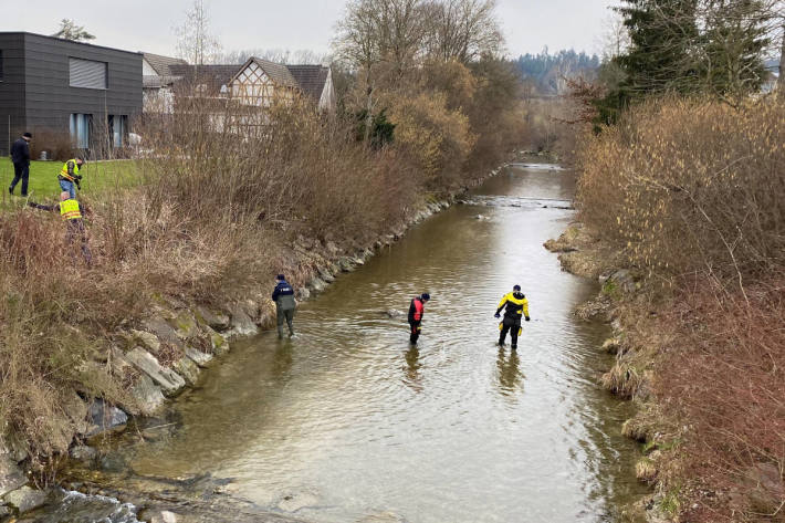 Das Gelände und das angrenzende Gewässer wurden abgesucht