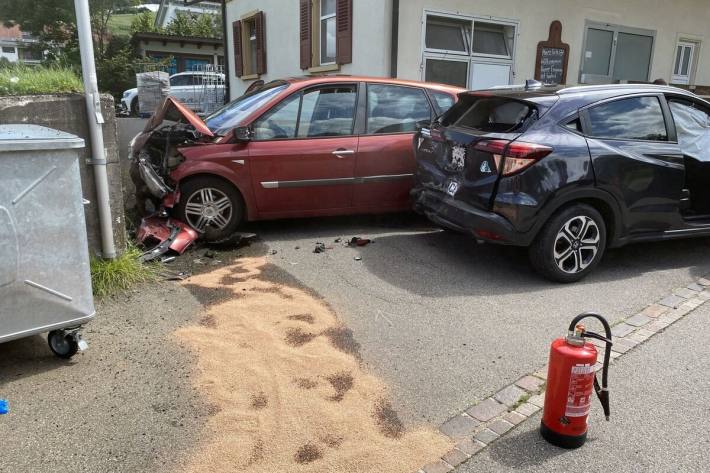 Der Autofahrer des Renaults kam von der Fahrbahn ab 