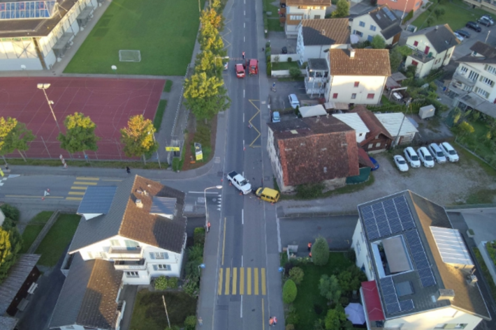 Nach dem Unfall kam es zu Verkehrsbehinderungen