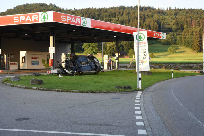 Unfallsituation in Gossau