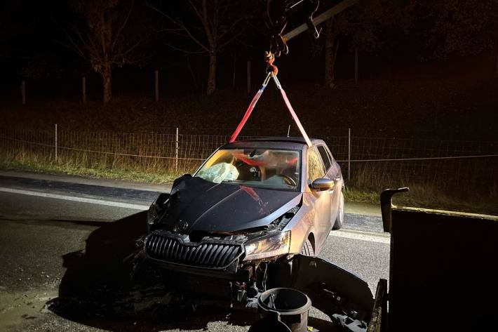 Das Auto musste geborgen werden