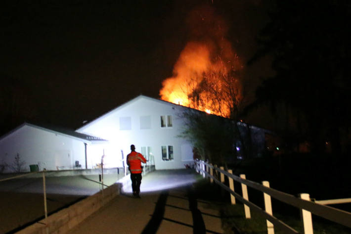 Brand in Einfamilienhaus.