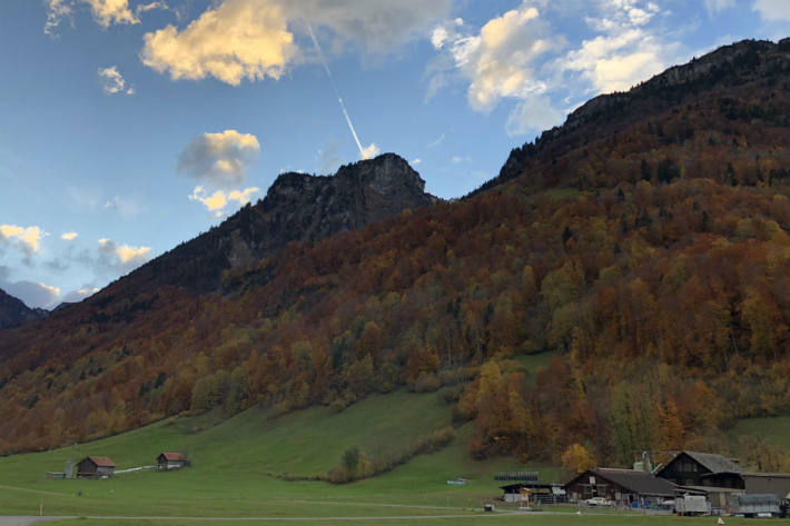 Schwanden GL mit 20,5 Grad am 6. November 2018