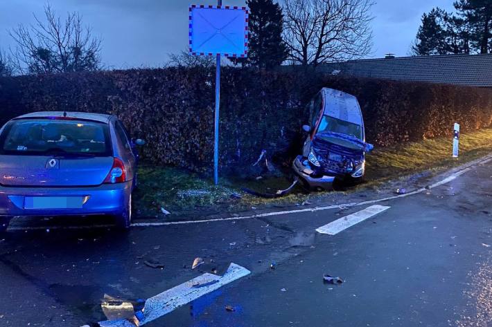 In Hamm kam es auf einer Kreuzung zu einem schweren Unfall