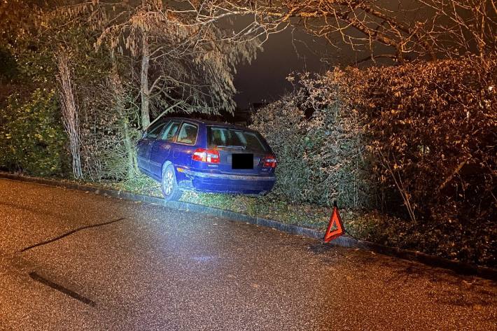 Während der Fahrt eingeschlafen.