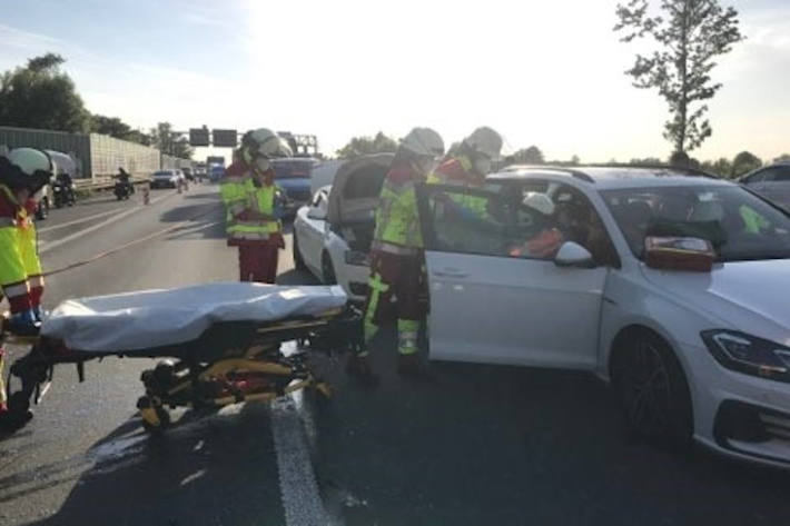 Verkehrsunfall auf der A40 bei Bochum