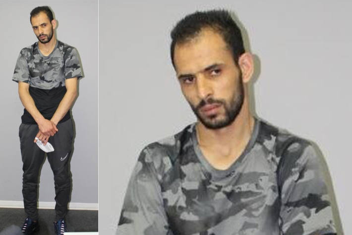 Dieser Mann kletterte über einen Zaun und flüchtete.