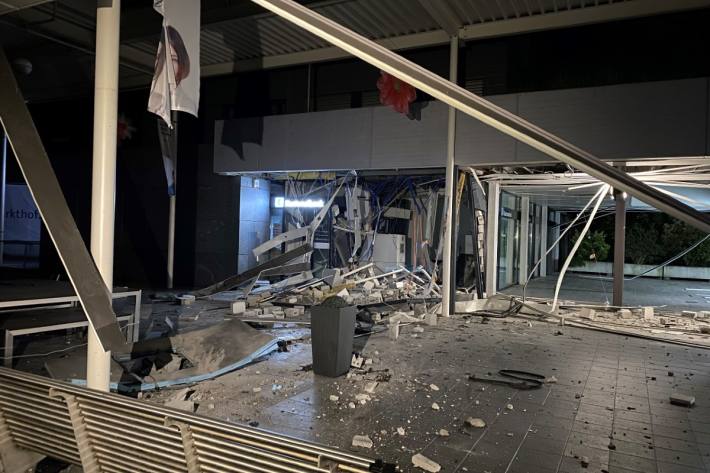 Diese Nacht wurde in Nussbaumen AG ein Bankomat gesprengt.