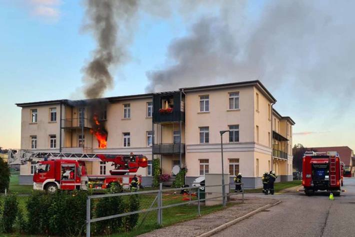 Wohnung in Vollbrand