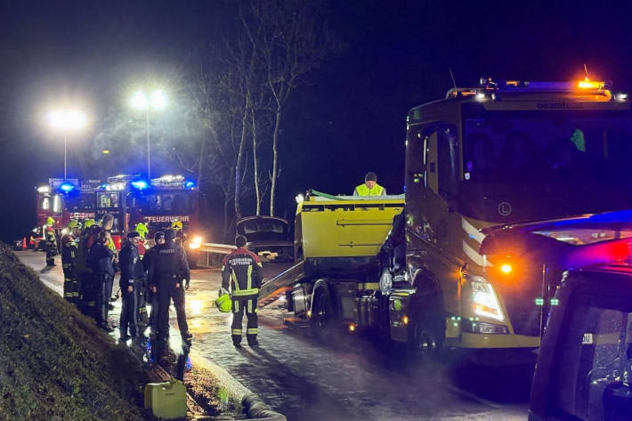 Die Feuerwehr Satteins und Frastanz befanden sich im Einsatz.