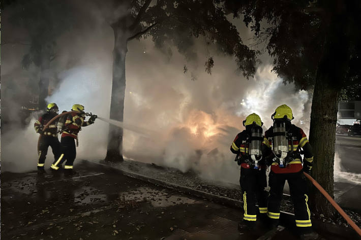 Ein Übergreifen der Flammen auf die Bäume konnte verhindert werden.