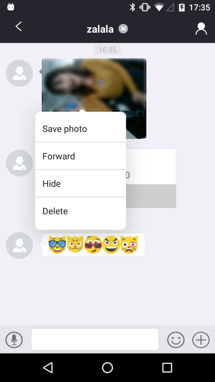 Ein weiteres Problem besteht beim Austausch zwischen Benutzer während Chatsitzungen