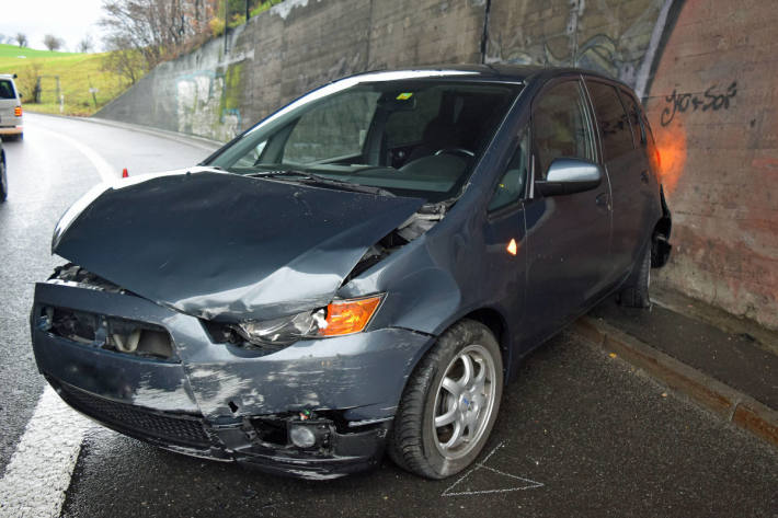 Selbstunfall Ebikon Verbindungsrampe A2-A14