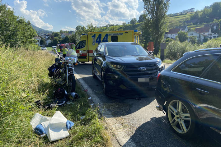 Unfallsituation in Herznach