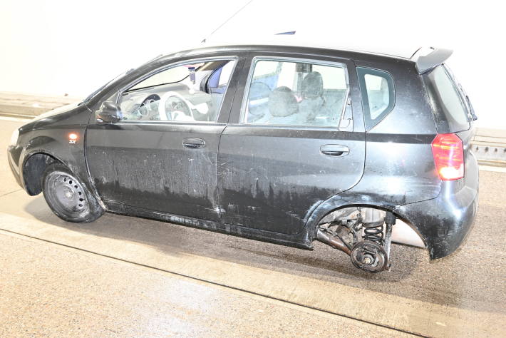 Unfall im Tunnel Fratten unter Alkoholeinfluss