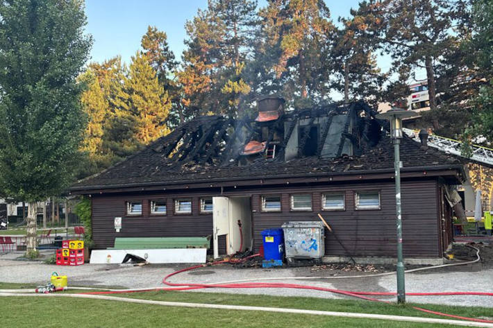 Die Brandursache wird abgeklärt.