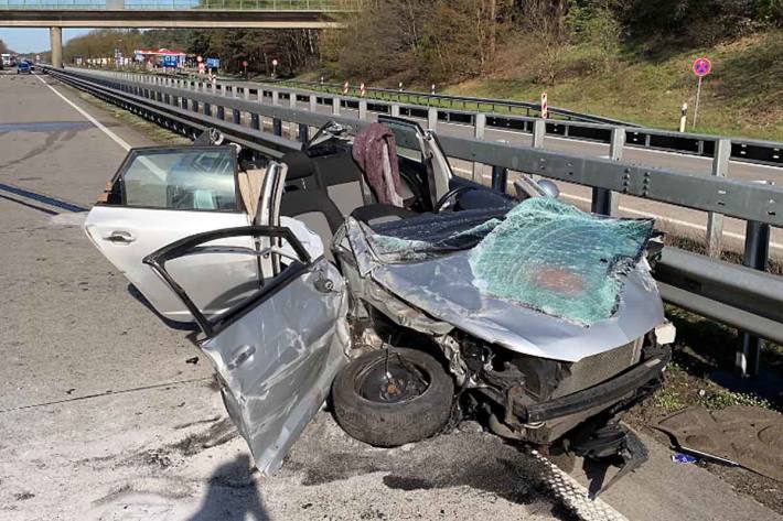  Verkehrsunfall auf der A1 im Bereich Wildeshausen